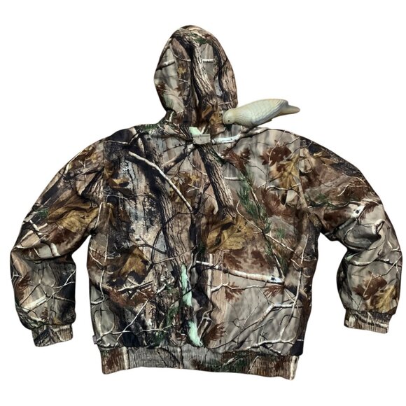 Sports Afield Jacket Men's XL Brown Camo Realtree Hunting Coat Outdoor Hooded - Picture 3 of 7